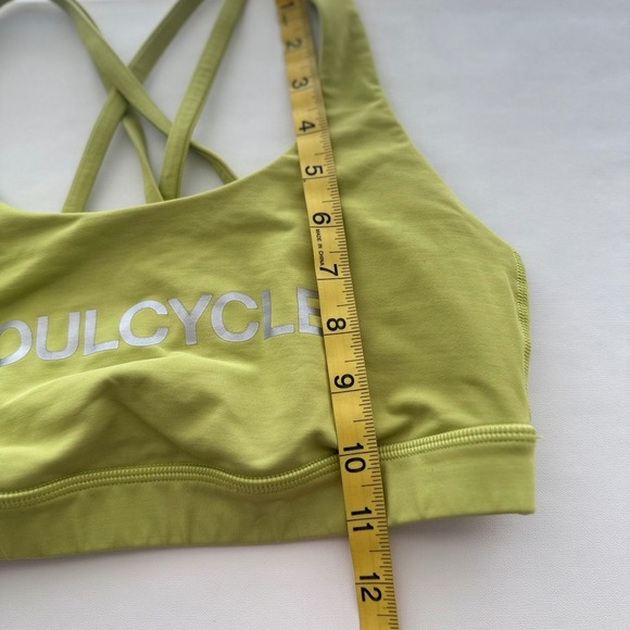 NWOT Lululemon SoulCycle Sports‎ Bra Crisscross Straps Athletic Top Chartreuse - Picture 7 of 9